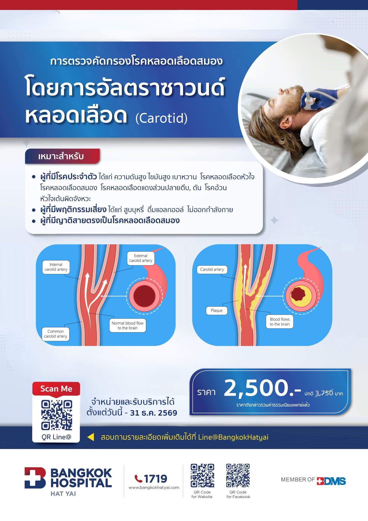 Ultrasound Carotid 1 ครั้ง
