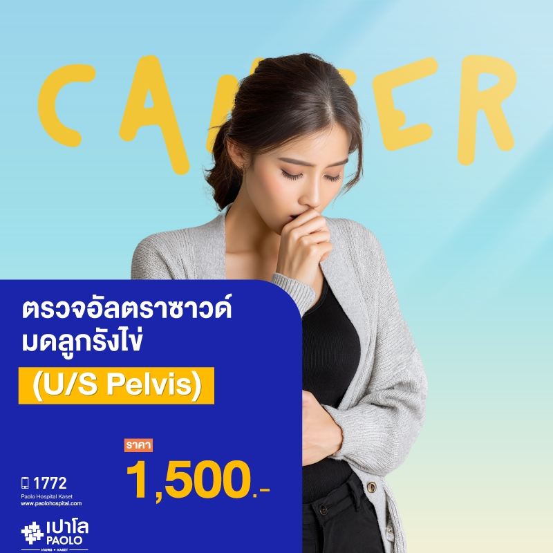 (โรงพยาบาลเปาโล เกษตร) ตรวจอัลตราซาวด์มดลูกรังไข่ (U/S Pelvis) MS3251C26