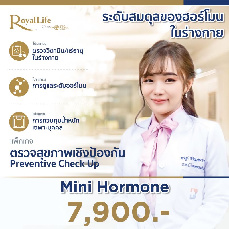 โปรแกรมการดูแลระดับฮอร์โมน Mini Hormone Test
