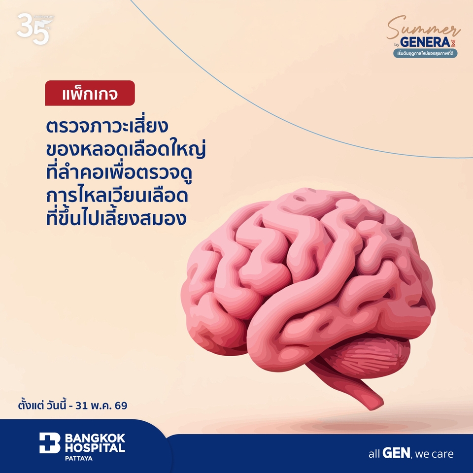 แพ็กเกจตรวจภาวะเสี่ยงของหลอดเลือดใหญ่ที่ลำคอเพื่อตรวจดูการไหลเวียนเลือดที่ขึ้นไปเลี้ยงสมอง