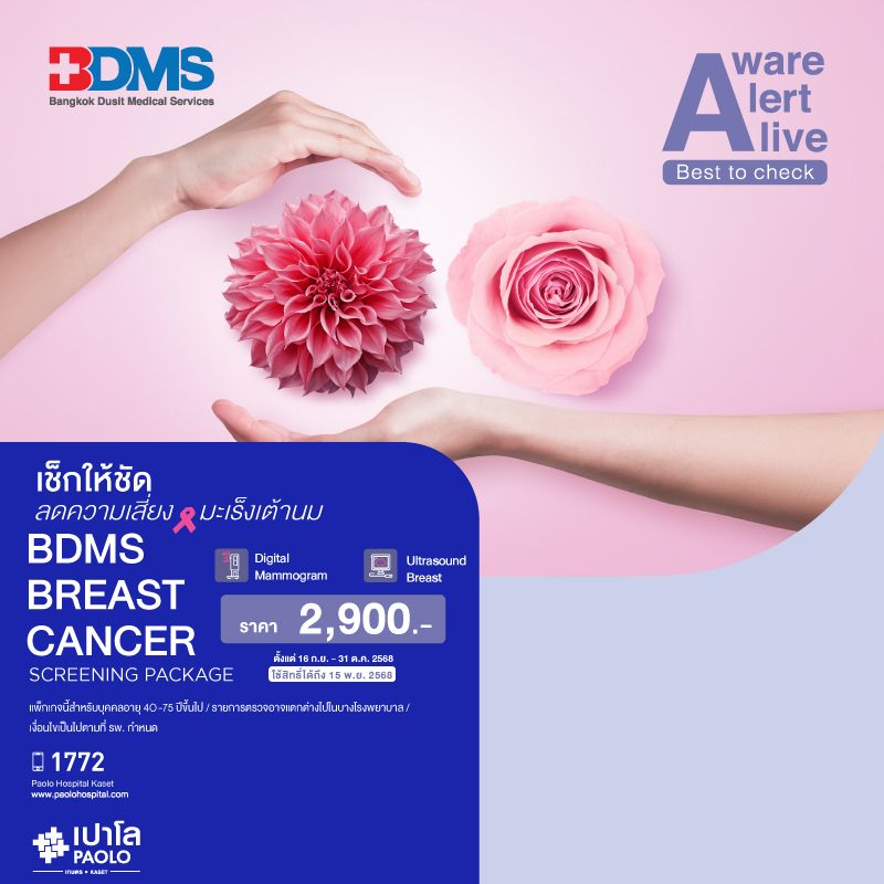 (โรงพยาบาลเปาโล เกษตร) โปรแกรม Breast Cancer Screening MS1991S26